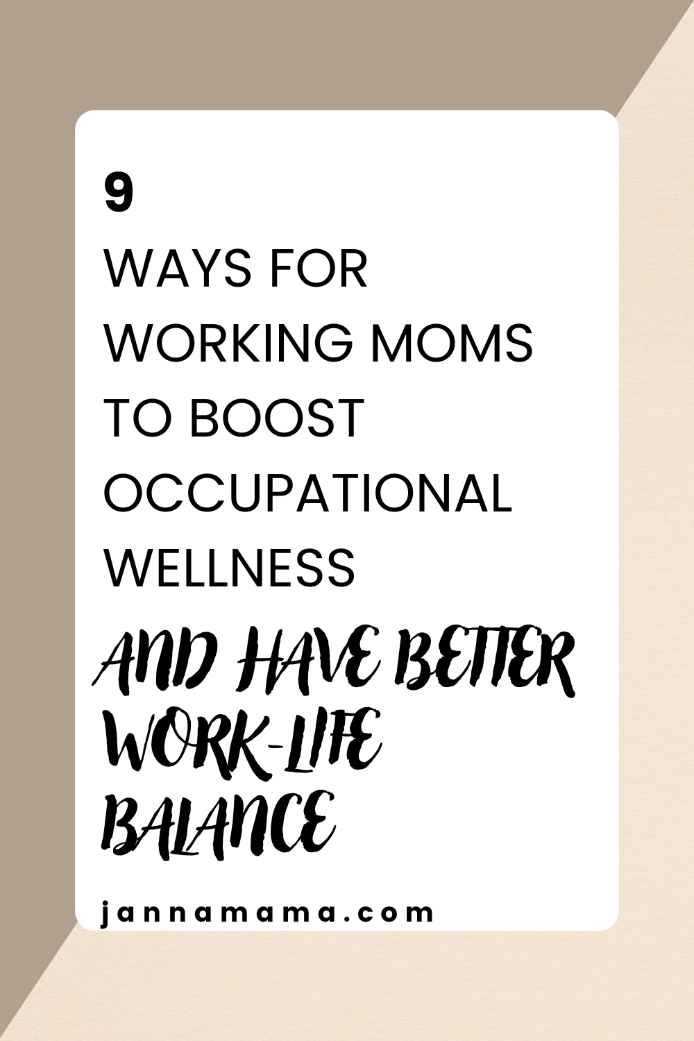 9 ways to boost occupational wellness for better work-life balance