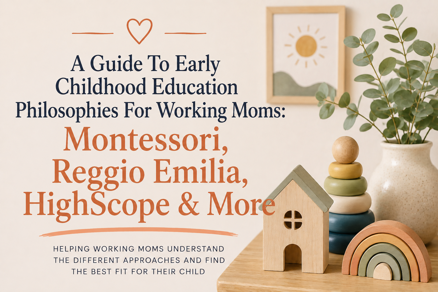 A Guide To Early Childhood Education Philosophies For Working Moms: Montessori, Reggio Emilia, HighScope & More